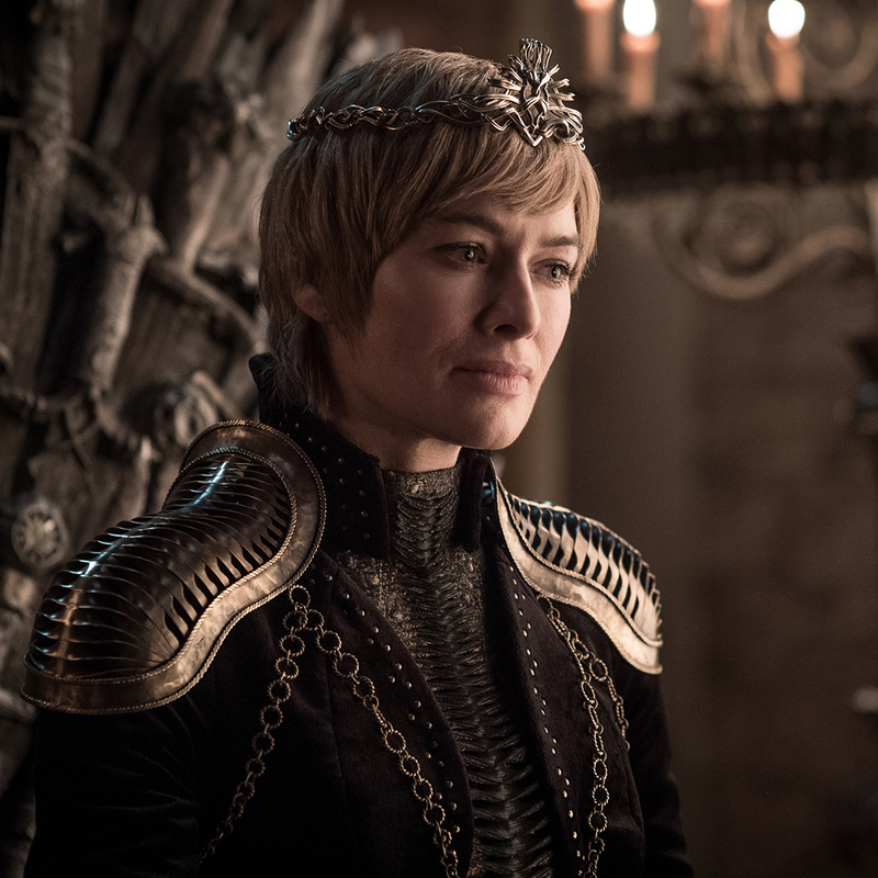 Cersei with some elaborate armor.